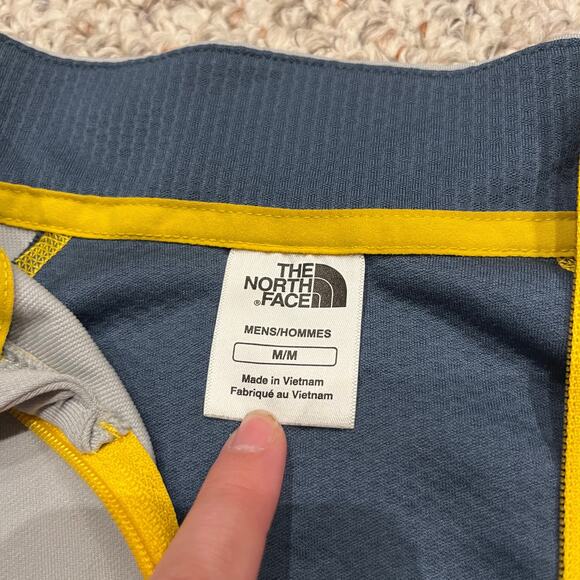 The North Face Impulse Quarter Zip Pullover Sz M Gray Outdoor Running Gorpcore - Picture 5 of 5